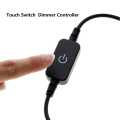 Miniatyrbilde 6 av 8: LED Strip Touch Dimmer Lysstyrkekontroll LED Dimmer Switch Dim Black