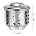 Miniatyrbillede 6 af 7: Universal Moka Pot i rustfrit stål til komfur, espressokaffe
