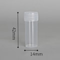 Miniatyrbillede 8 af 8: 20 stk. 5 ml plastikflaske hætteglas medicin pille væske pulver opbevaring 20 pcs