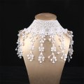 Pikkukuva 3 / 8: Vintag Classic Gothic Lace Choker Naisten Musta Crystal Pend H