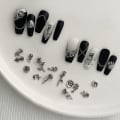 Miniatyrbilde 2 av 8: 10 STK 3D Rose Nail Art Ornament Legering Nail Art Charms DIY Retro N