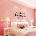 Miniatyrbilde 1 av 6: DIY flyttbare prinsesse sover veggklistremerker kunst vinyl dekaler ho