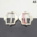 Miniatyrbilde 8 av 8: 3PCS Metall Dobbel Pin Spenne Elastisk Justering Rektangel Spenne A4
