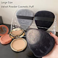 Pikkukuva 2 / 8: 10,8 cm Meikkipuuteri Puff Soft Large Drop Velour Puff Cosmetic Gray