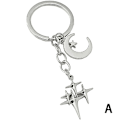 Miniatyrbilde 6 av 8: Y2K nøkkelringer Star Moon Metal Nøkkelringer For Kvinner Menn Gift Hand B