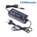 Miniatyrbillede 1 af 5: Justerbar strømforsyning AC DC 220V til 3V-36V 1/2/3/5A Universal 13(3-24V3A,screen)