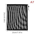 Miniatyrbillede 1 af 8: Sort Hvid Holdbar Mesh Trækpose Opbevaringspose Multi Pur A7