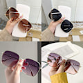 Miniatyrbilde 2 av 8: Versjon av Square Metal Frame Gradient Color Solbriller Men And 02
