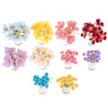 Miniatyrbild 3 av 5: Dockhus Miniatyr Little Star Blommamodell Glasflaska Simul A6