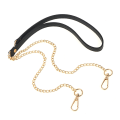 Miniatyrbillede 1 af 5: 120CM Taske Kæde Læder Skuldertaske Håndtag Strap Black