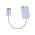 Miniatyrbilde 5 av 8: USB 2.0 To Jack Eksternt USB-lydkort 3D o Headset-mikrofon