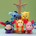 Miniatyrbilde 3 av 8: 1 stk Kawaii plysjleker Brumm Bear Tigger Piglet Eeyore plysjnøkkel A3