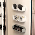 Miniatyrbilde 3 av 8: Briller Oppbevaringsboks Veggmontert Solbriller Organizer Rack Glass Clear