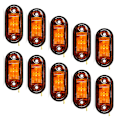 Pikkukuva 1 / 6: 10 kpl varoitusvalo LED-diodi perävaunun LED Yellow