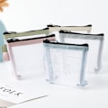 Miniatyrbilde 4 av 5: Clear Mesh bærbare minimyntposer Oppbevaringsveske Liten sminkekasse Pink