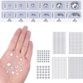 Pikkukuva 3 / 8: Itsekiinnittyvä kasvojen hiukset jalokivet strassit kristallitarra Body J 10mm/25pcs