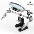 Miniatyrbild 1 av 7: Tredjehands lödkolvstativ Clamp Helping Hands Clip Tool P A/with lens