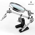 Miniatyrbillede 1 af 7: Tredjehånds loddekolbeholder Clamp Helping Hands Clip Tool P A/with lens