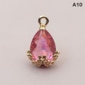 Miniatyrbillede 7 af 8: 5 STK 13*20 mm Krystal Charms Vedhæng Rhinestone DIY smykker Maki A4