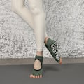 Miniatyrbillede 1 af 8: Kvinder Halvtå Ballet Yoga Sokker Skridsikre Peep Toe Anti-Slip Pi A10