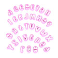 Miniatyrbillede 2 af 5: 1 Sæt Plast Digital Letter Ting Kageform DIY Alphabet Fondan