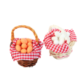 Miniatyrbilde 4 av 8: 1Sett 1:12 Dukkehus Miniatyr Egg Basket Duck Egg Frame Kjøkken A