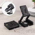 Miniatyrbild 1 av 8: 1Pc Z Flex Tilt Head DSLR hopfällbar stativ Kamerahållare Black