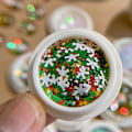 Miniatyrbilde 6 av 8: Julepynt Tips Snøfnugg Neglepaljetter Neglekunst Glitter A3