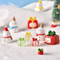 Miniatyrbilde 5 av 8: e Harpiks Julepynt Tegneserie Snømann Skrivebord Liten Pynt A8
