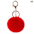 Pikkukuva 1 / 8: 8cm e Key Pehmeä Fluffy Fur Ball Avaimenperä Fluffy Avaimenperät Trink A8