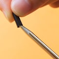 Miniatyrbilde 5 av 8: Skrivebords kvitteringsholder i rustfritt stål, rett stang papir memo hol Silver