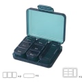 Pikkukuva 1 / 8: 7Grids Pill Box Tablet Container Travel Organizer Case Lääketiede Green