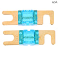 Miniatyrbillede 1 af 8: 2 stk forgyldt stud bilsikringer mini bil eller sikring 20A-200A 32V Au 60A