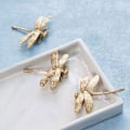 Miniatyrbilde 3 av 8: Messing Dragonfly Håndtak Enkelt Nordisk Skap Gull Ren Kobber D