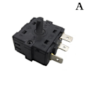 Miniatyrbilde 1 av 8: 3/5 pin 2/4 posisjon dreiebryter velger AC 250V 16A elektr. A