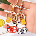 Pikkukuva 5 / 8: Fortune Cat avaimenperät Koi Fish Riipus avaimenperä Lovely Key Rin Red