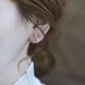Miniatyrbild 5 av 8: 5 st Pearl Crystal Small Ear Studs Örhängen Set Dam Flickor Fa White