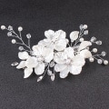 Miniatyrbild 1 av 7: Bröllop Elegant Crystal Bride hår kam Huvudbonad pärla G