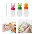 Miniatyrbilde 4 av 8: 1/3/4 stk krydderflaske mini ketchup salatdressingbeholder 3pcs/Set