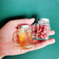 Miniatyrbilde 2 av 8: Mini Krukke for Syltetøy Honning Bærbar Lekkasjesikker Kaffe Melk Juice Bot 1PC