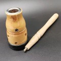 Miniatyrbilde 1 av 7: Håndtak Moxa Akupunktur Moxa bynkegresskar i tre