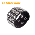 Miniatyrbilde 1 av 5: Unik naglestuds med bred mansjett Punk Gothic Rock Unisex Bangle Brac C