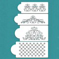 Pikkukuva 7 / 7: Prinsessapitsikakkukuppikakkustensiilit Joustavat askartelustensiilit 4 s