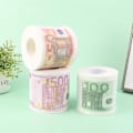 Pikkukuva 8 / 8: 1 rulla 50/100/500 EUR Bill WC-paperikoristeet kotirullaan A