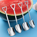 Pikkukuva 2 / 8: Kahvilusikkasarja ruostumattomasta set Retrorautalapio Ice Cre B