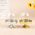 Miniatyrbilde 4 av 8: 4 stk gjennomsiktig godteri dessert holder cupcake display stativ brett bryllup Gold