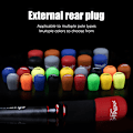 Miniatyrbillede 5 af 8: Fiskestangsstik FishingRod Skridsikkert håndtag Beskyttelsesetui Lur deep red 20mm