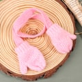 Miniatyrbillede 1 af 8: 1/12 Dukkehustrikning Halsklæde Handsker Dukkehustjulepynt A4