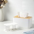 Miniatyrbilde 2 av 7: Kreativ fjærholder vevboks automatisk løftevevbrakett White