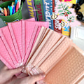 Miniatyrbilde 2 av 6: 10 stk/pakke Rosa Lilla Boblepose Tykk Ekspress Pakkepose S Rose red